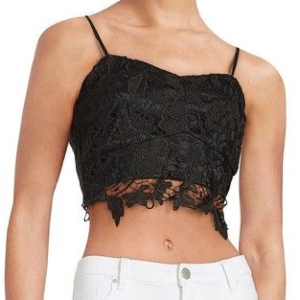 Design Lab lace Crop Tank